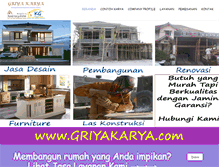 Tablet Screenshot of griyakarya.com